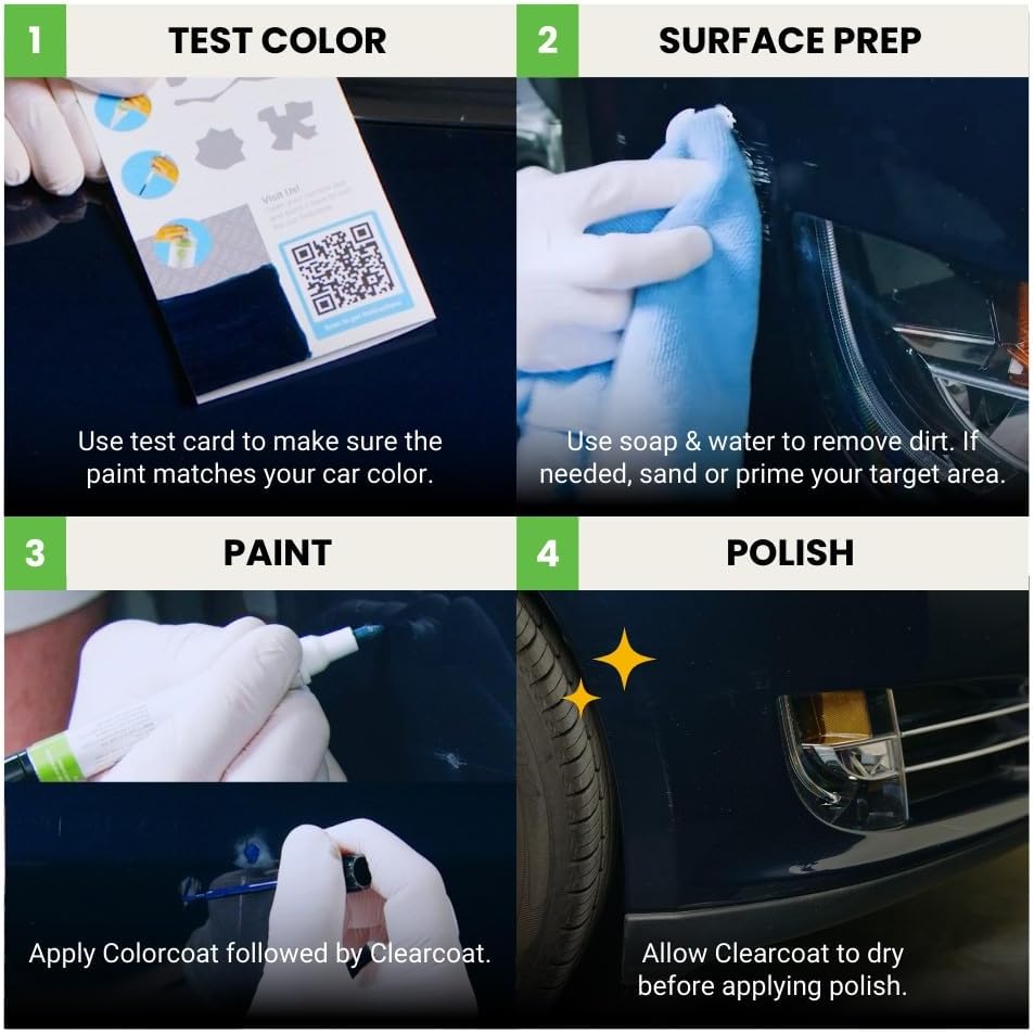 TouchUpDirect 4T8 Sandy Beach Metallic Compatible with Toyota Exact Match Touch Up Paint Combo - Essential Kit