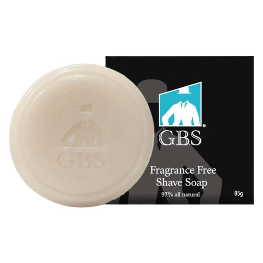 G.B.S 97% All Natural Shave Soap Set For Men, Fragrance Free Shaving Soap With Shea Butter For Sensitive Skin