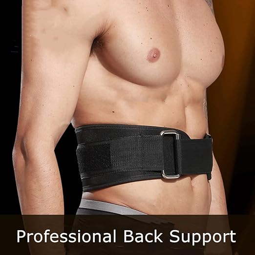 Back Support Lumbar Support Belt Lower Back Brace for Pain Relief Sciatica Herniated Disc Scoliosis Posture Correction Adjustable Mesh Support Straps for Men Women Fitness Waist Protection (Black, L)