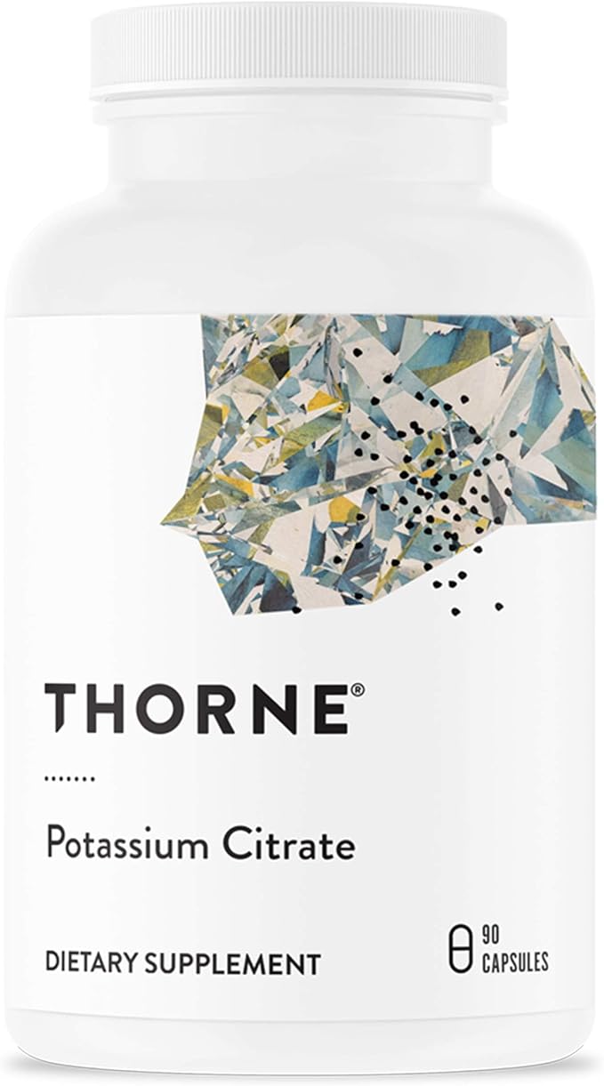 THORNE Potassium Citrate - Highly-Absorbable Potassium Supplement for Kidney, Heart, and Skeletal Support* - 90 Capsules