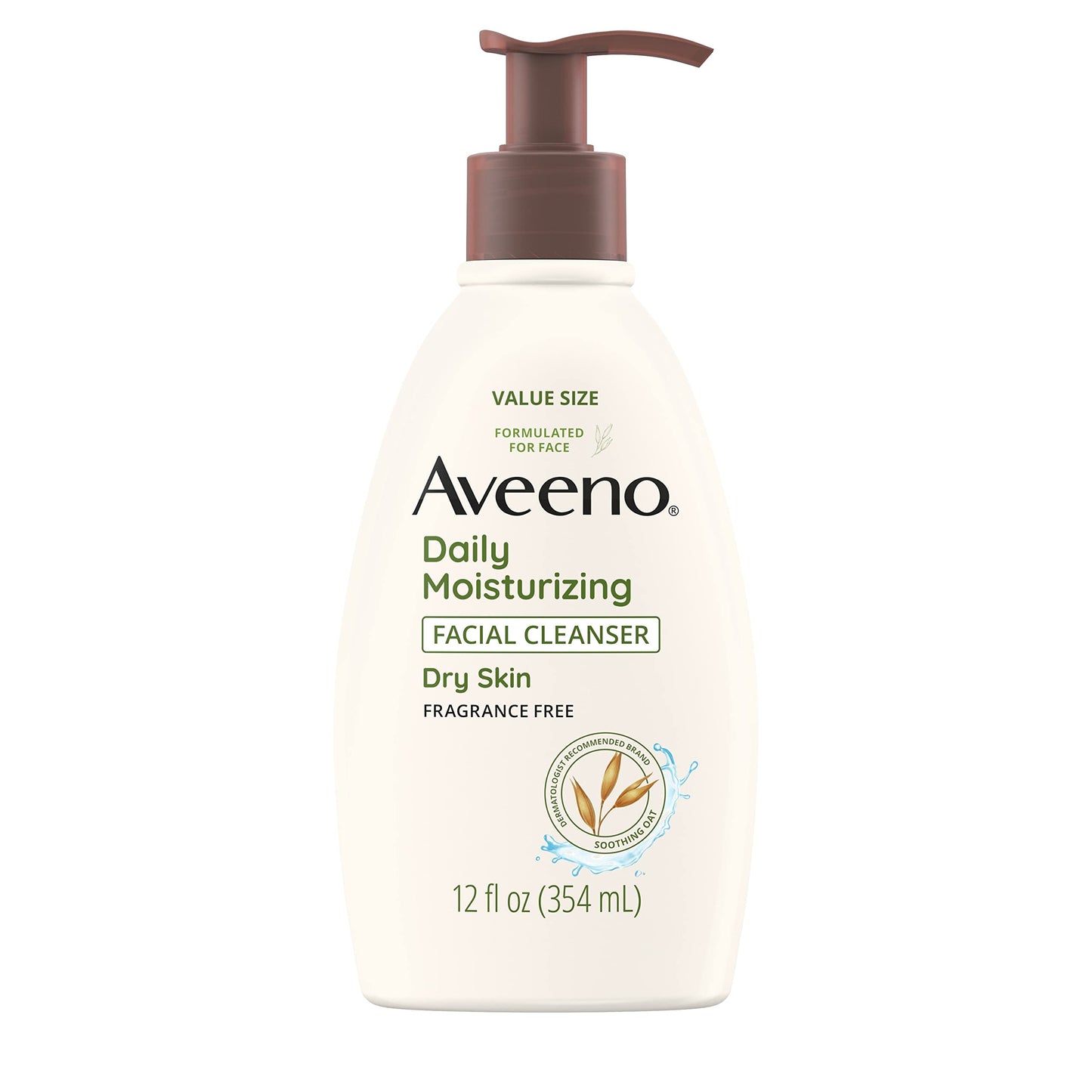 Aveeno Daily Moisturizing Facial Cleanser For Dry Skin, Gentle Face Cleanser With Soothing Oat For Skin That Feels Soft & Supple
