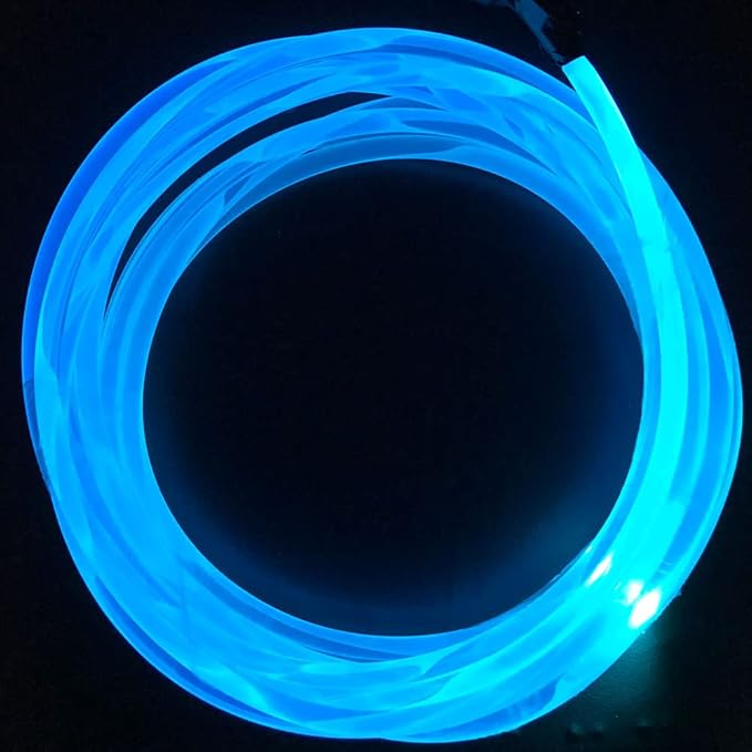 10ft Super bright MMA Plastic Optic Fiber Side Glow for LED Light Source Soft optical fiber light guide strip Plastic optical fiber transparent light guide material (diameter 0.40in)