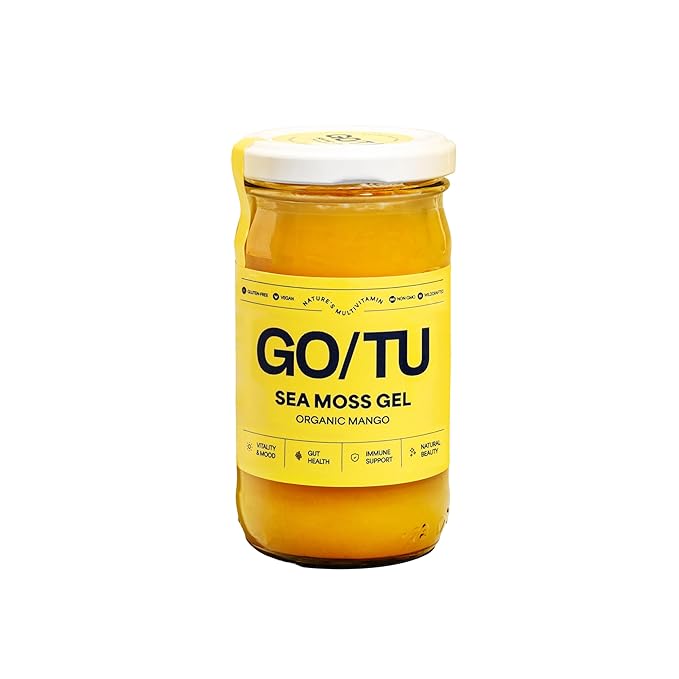 GO/TU Sea Moss Gel – 8oz Mango | Pure, Shelf-Stable Superfood | Nature’s Multivitamin