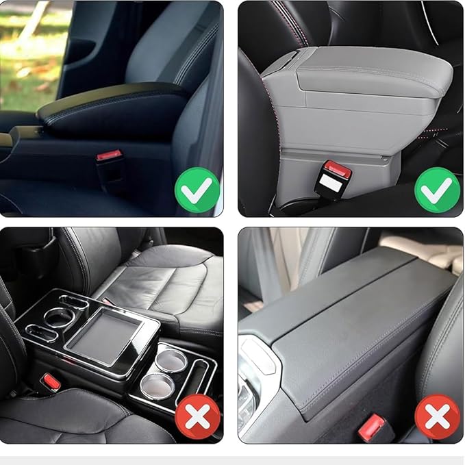 Car Center Console Cover for Acura RDX 2007-2019 2020 2021 2022 2023 2024 2025,Arm Rest Lid Cushion Protector Multifunctional Armrest Cushion Pad Interior Accessories,Beige
