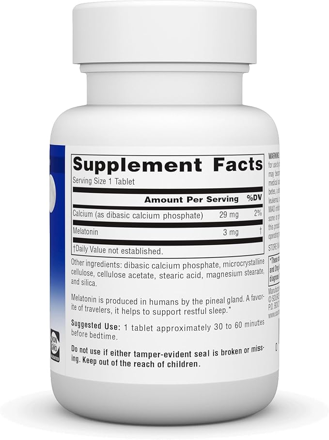 Source Naturals Time Released Melatonin* - 3 mg, 120 Tablets
