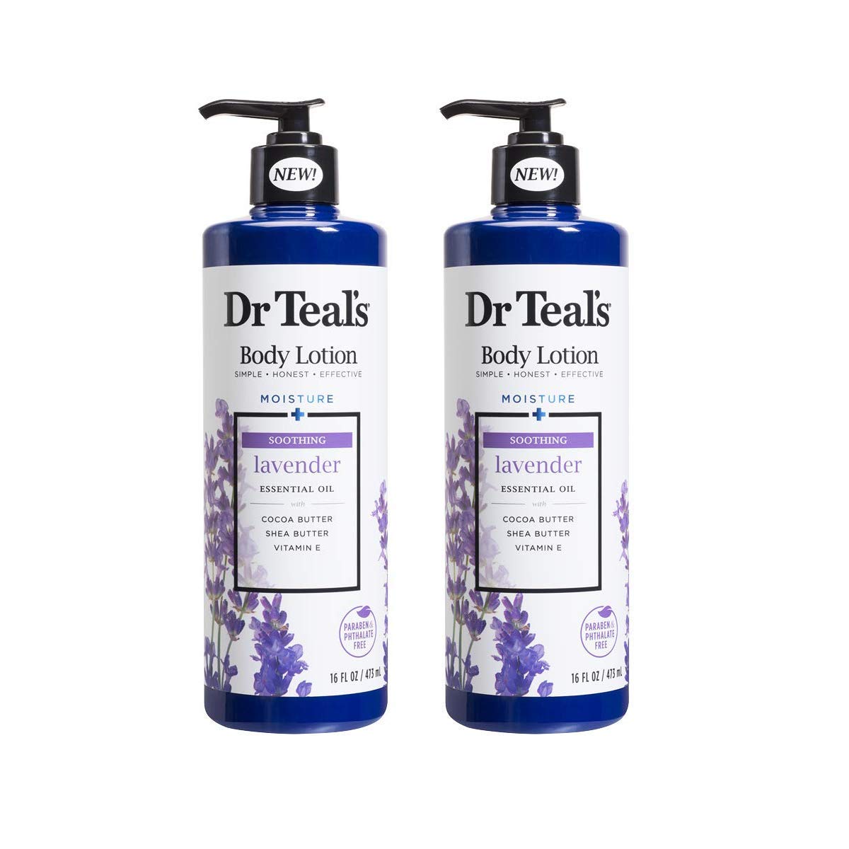 Dr Teal'S Body Lotion Moisture Plus Soothing Lavender, 16 Fl Oz Pack Of 2