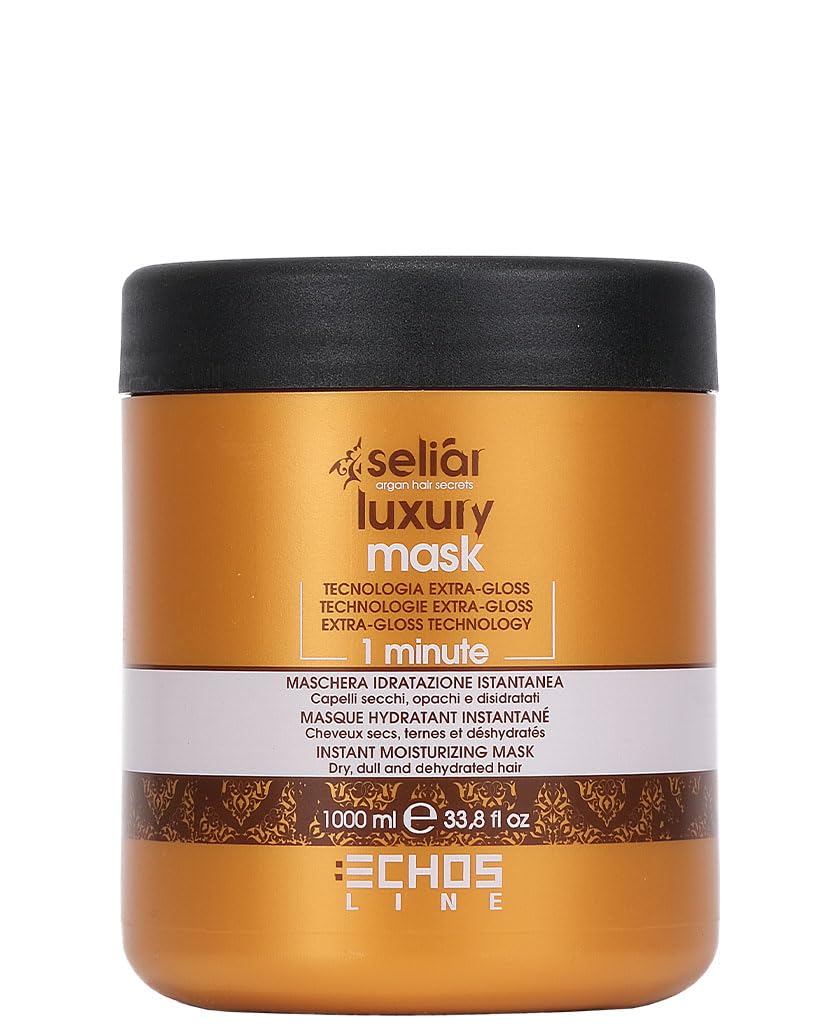 ECHOS LINE Selir Luxury Instant Moisturizing Mask for Dry and Dehydrated Hair - 1000 ml
