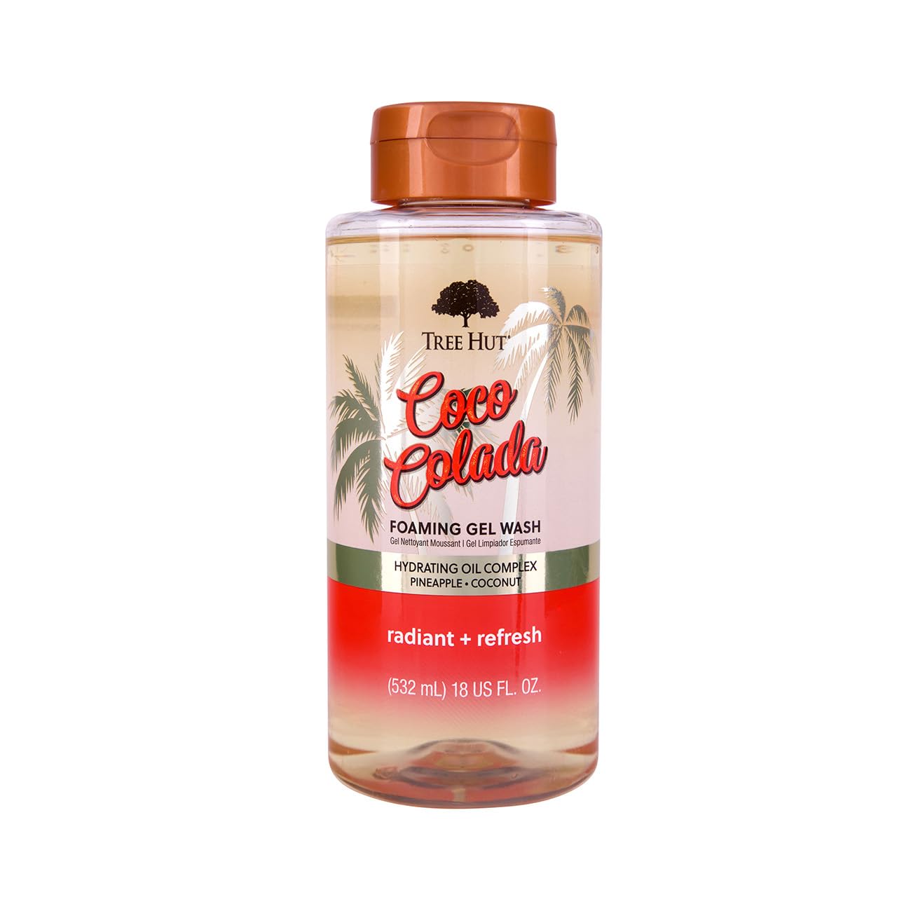 Tree Hut Coco Colada Radiant & Refresh Foaming Gel Wash, 18 Oz.