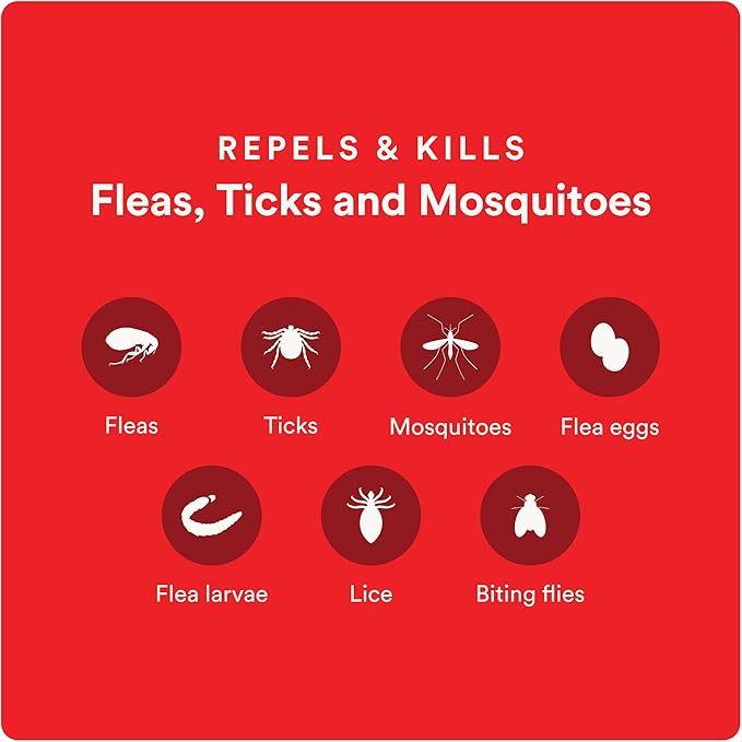 Ultra Flea and Tick Prevention for Dogs - Dog and Puppy Treatment and Control - Mosquito Repellent - Small, Fast Acting Waterproof Topical Drops, 2 Month Supply