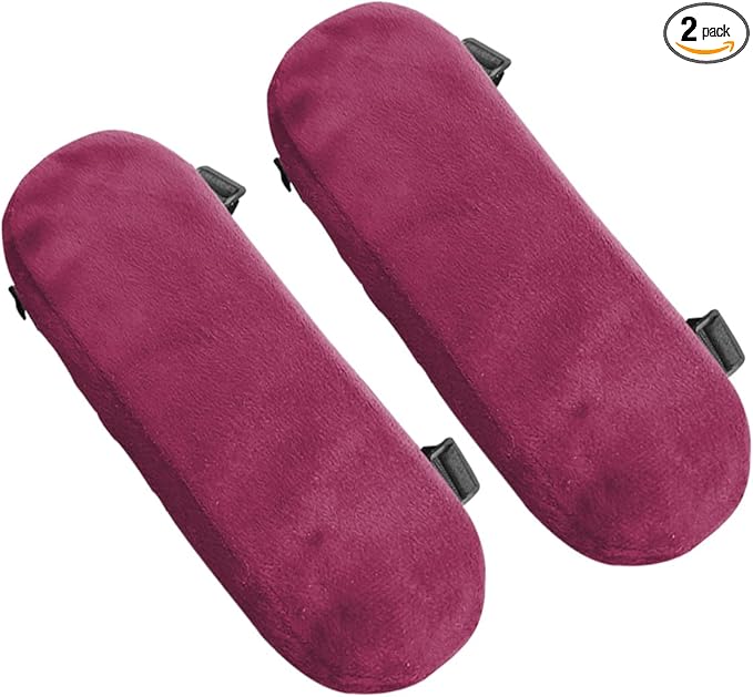 2PCS Car Elbow Pad Arm Rest Cover, Soft Armrest Cushion Pad for Arm Comfort Support, Anti-Scratch Auto Armrest Pillow Protector, Universal Car Interior Accessory for Most Vehicles (Purple)