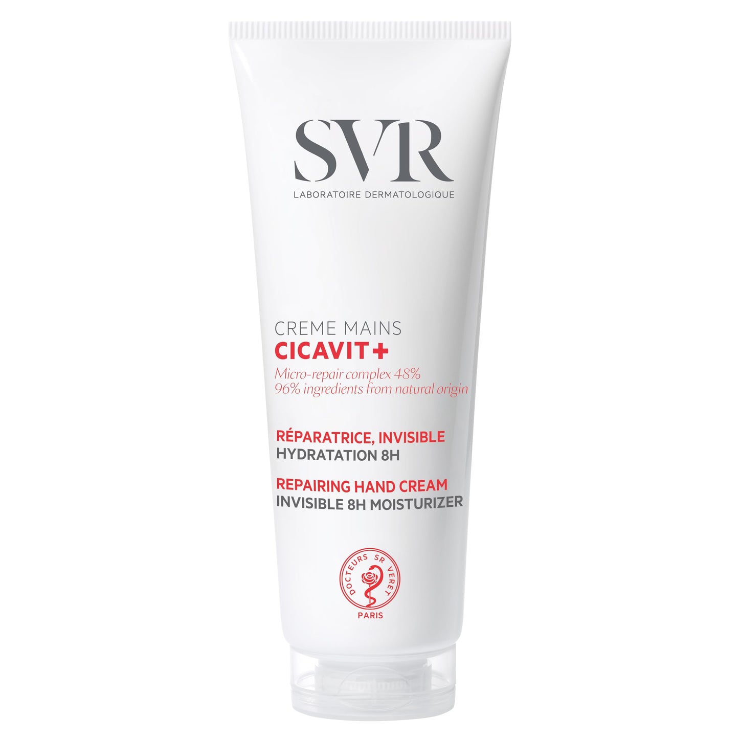 Svr Cicavit+ Hand Cream - 8Hr Protection For Extremely Dry Damaged Hands - Absorbs Quickly - Fragrance-Free Moisturizer That Bri