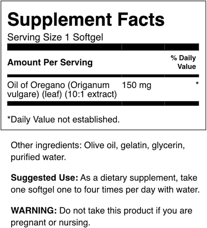 Swanson Oregano Oil 10:1 Extract - Natural Supplement Promoting Digestive Health & Respiratory Support - Supports Gastrointestinal System & Urinary Tract Health - (120 Softgels, 150mg Each) (2 Pack)