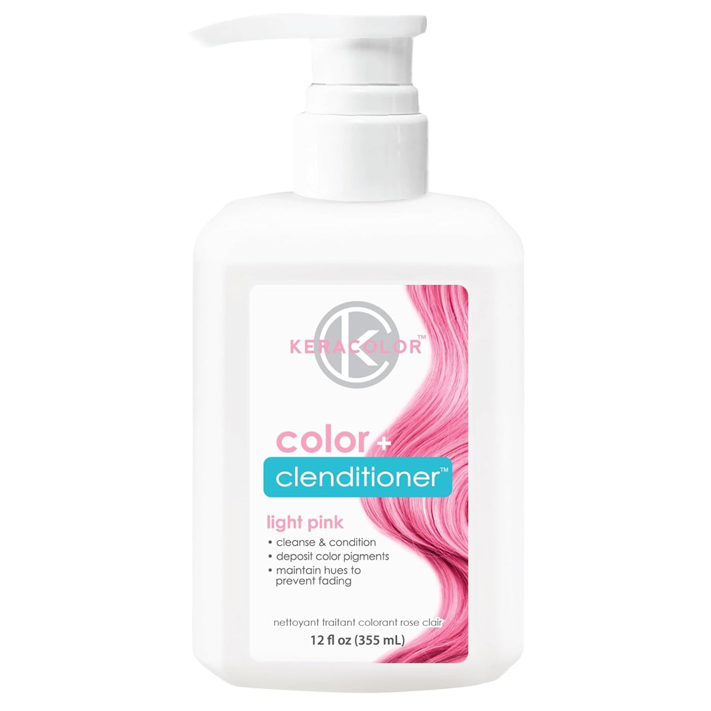 Keracolor Color + Clenditioner | 3-In-1 Color-Depositing Conditioner | 12 Fl Oz