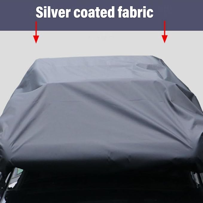 210D Oxford Cloth Water Proof Box Lid Cover,Tent Trailer Cover Travel Trailer Roof Cover car Roof Top Tent Trailer Cover for SUV Rooftop Travel Luggage Rack (270 * 145cm)