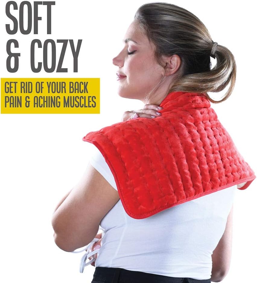 Heating Pad Electric Heating Pad Best Heating Pad for Back Pain and Cramps Relief 2 Hour Auto Off Measures Moist Heating Pad Many Adjustable Setting