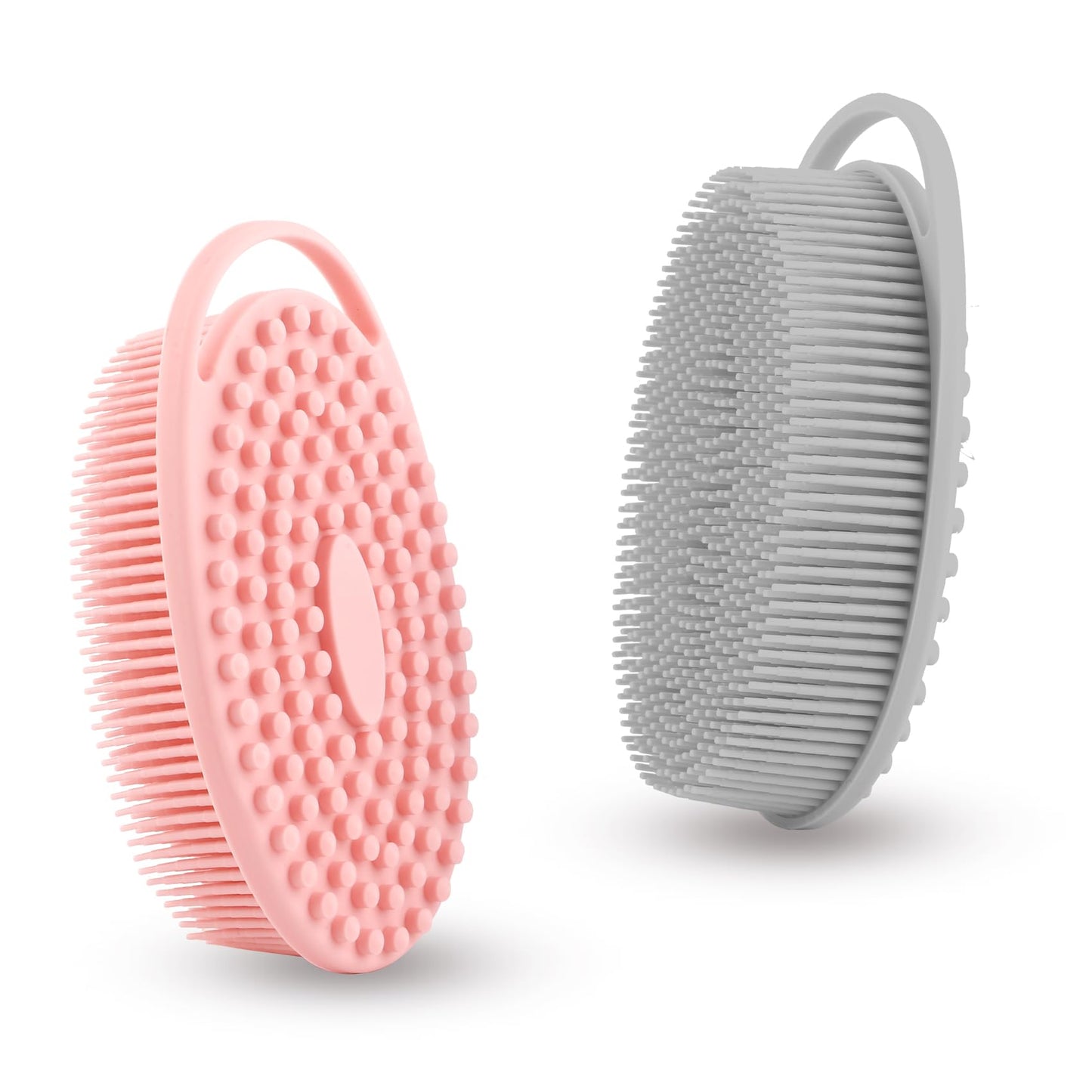 Silicone Body Scrubber, Exfoliating Silicone Loofah, Soft Silicone Body Shower, 2 In 1 Bath And Shampoo Brush, Body Scrubber Sho