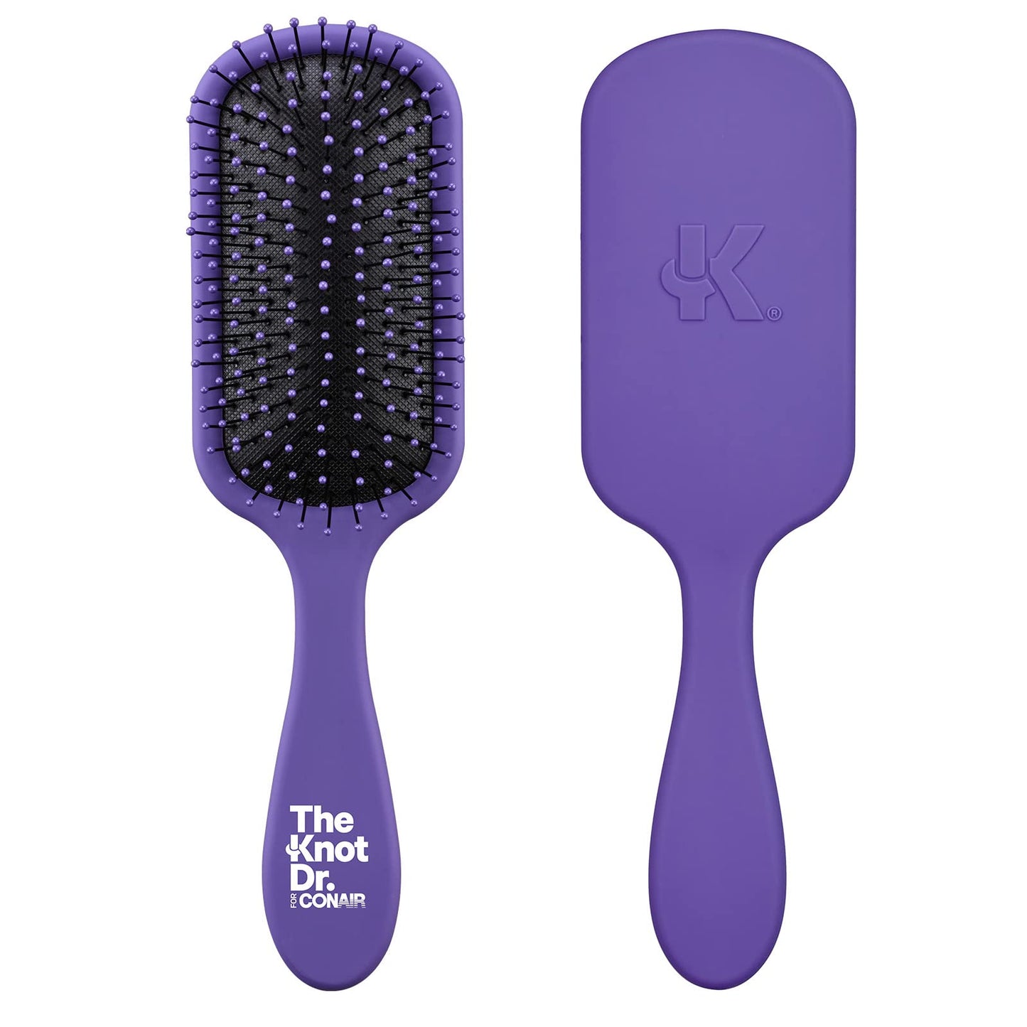 The Knot Dr. Hair Brush By Conair - Detangling Hair Brush - Wet Brush - Removes Knots And Tangles In Wet Or Dry Hair - Purple