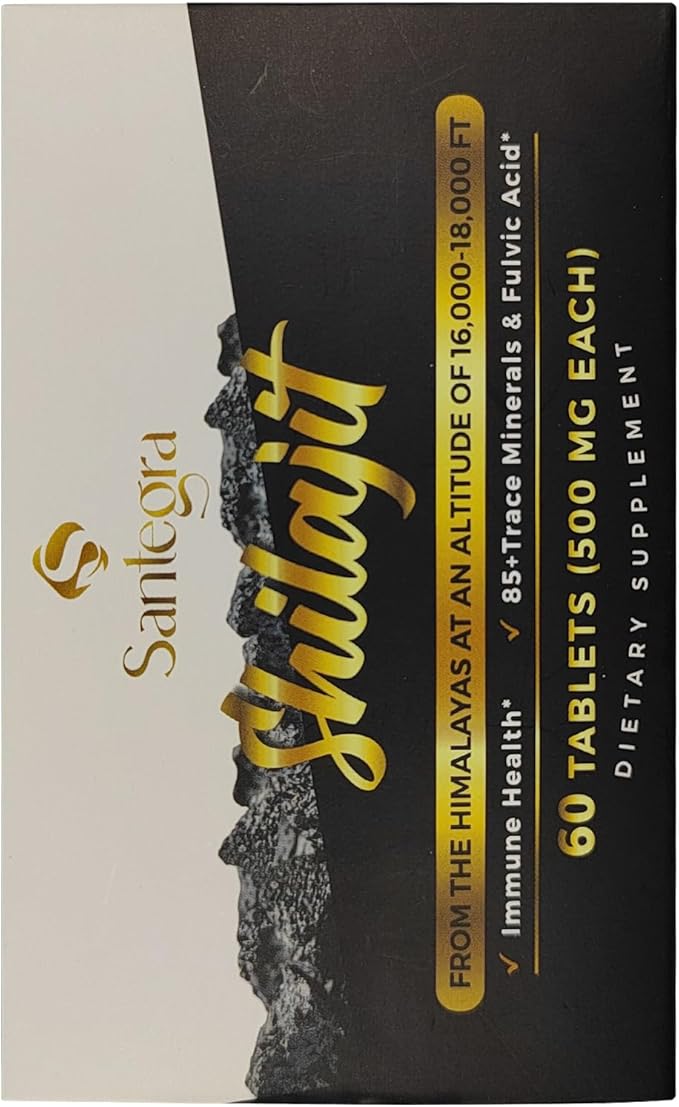 30,000 MG Shilajit Tablets, 100% Shilajit Pure Tablets 360 Counts - Shilajit Himalayan Organic Rich in Fulvic Acid & 85+ Trace Minerals, Shilajit Resin Supplement for Energy & Immune System