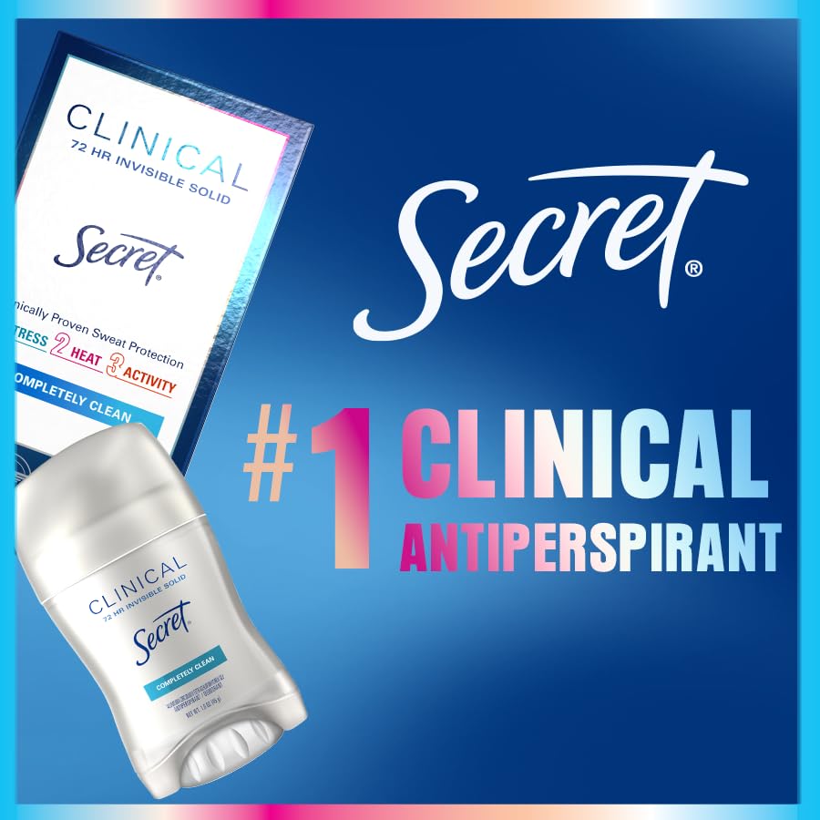 Secret Clinical Strength Antiperspirant | 72Hr Sweat & Odor Protection | For Women