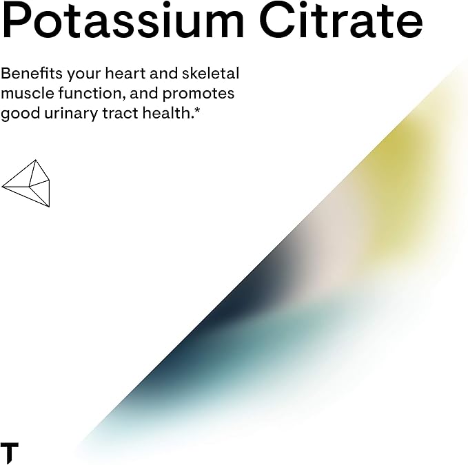THORNE Potassium Citrate - Highly-Absorbable Potassium Supplement for Kidney, Heart, and Skeletal Support* - 90 Capsules