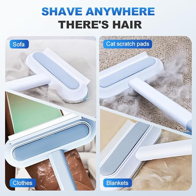 Moonboat Multifunctional Hair Removal Brush, Cleaner Pro Pet Hair, Cat Dog Hair Broom Lint Remover Scraper, Suitable for Carpet Rugs Bed Couch Curtains (A-1PC)
