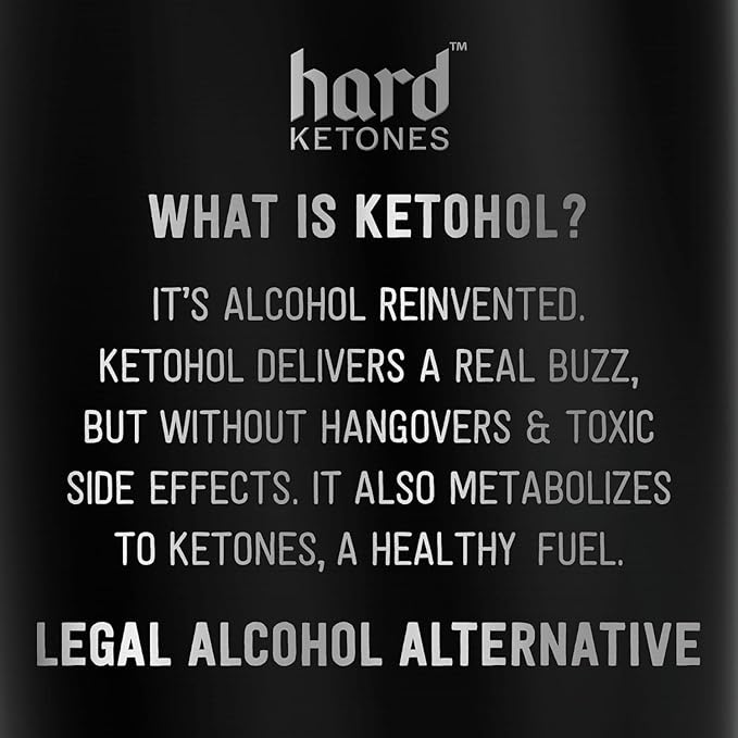 Hard Ketones Dr. Up Unsweetened (aka NASTY) | 0.0% Alcohol Alternative with 17g (7%) Ketohol | 12 Pack, 8.4 Oz Cans