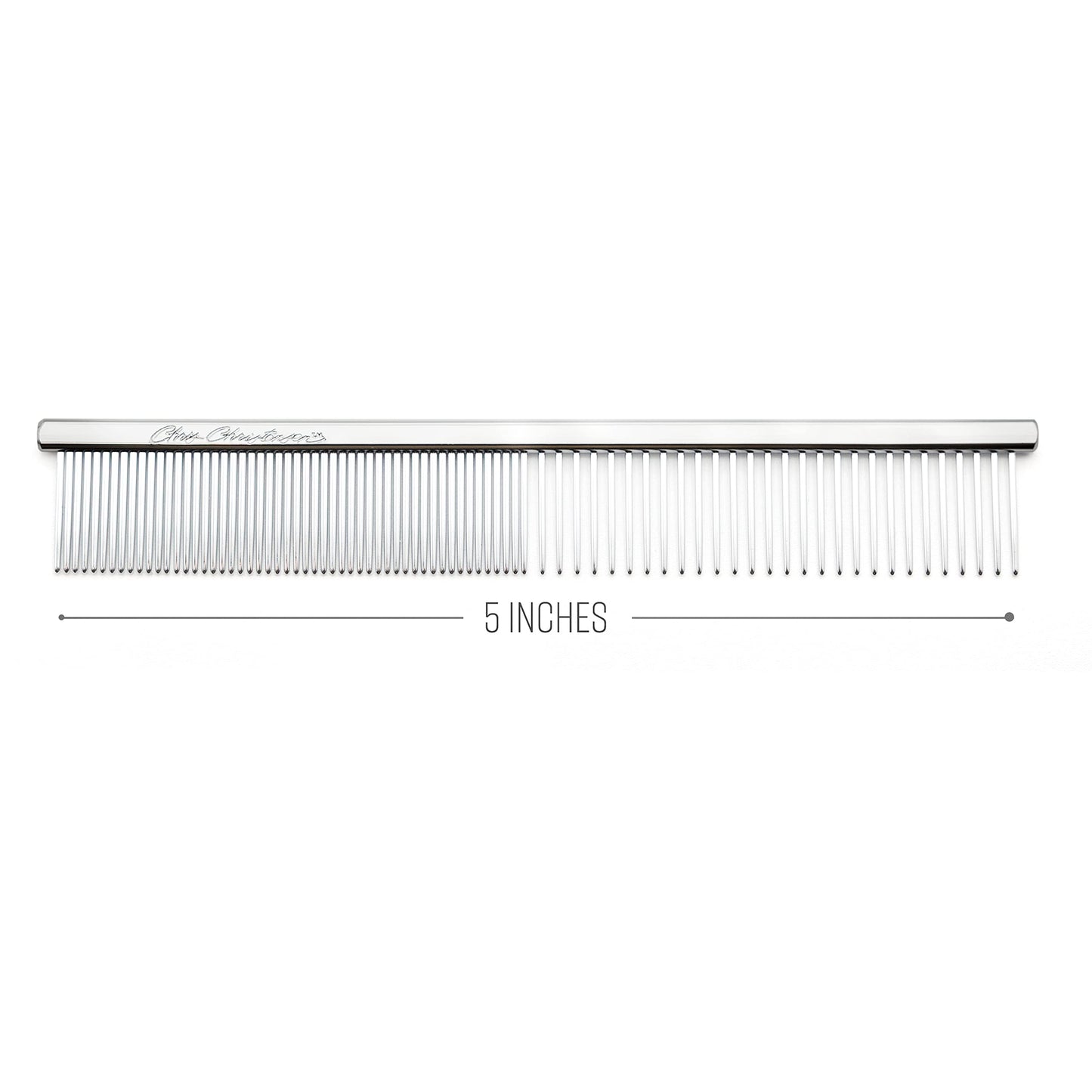 Chris Christensen 5In Face And Feet Fine/Coarse Butter Comb, Groom Like A Professional, Rounded Corners Prevent Friction And Bre