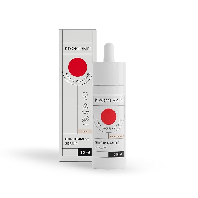 Niacinamide Serum - Hydrating Vitamin B3 Face Serum with 5-ALA and Hyaluronic Acid for Pores, Dark Spots and Uneven Skin Tone - Soothing Facial Moisturizer for All Skin Types - 1 Fl Oz