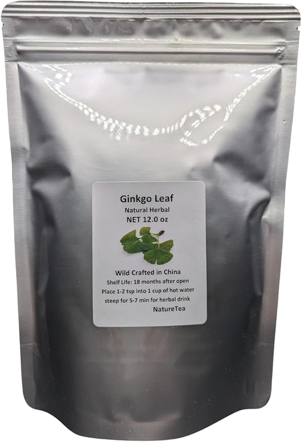 Ginkgo Leaf - Premium Ginkgo Biloba Loose Leaf 100% from Nature (12 oz)