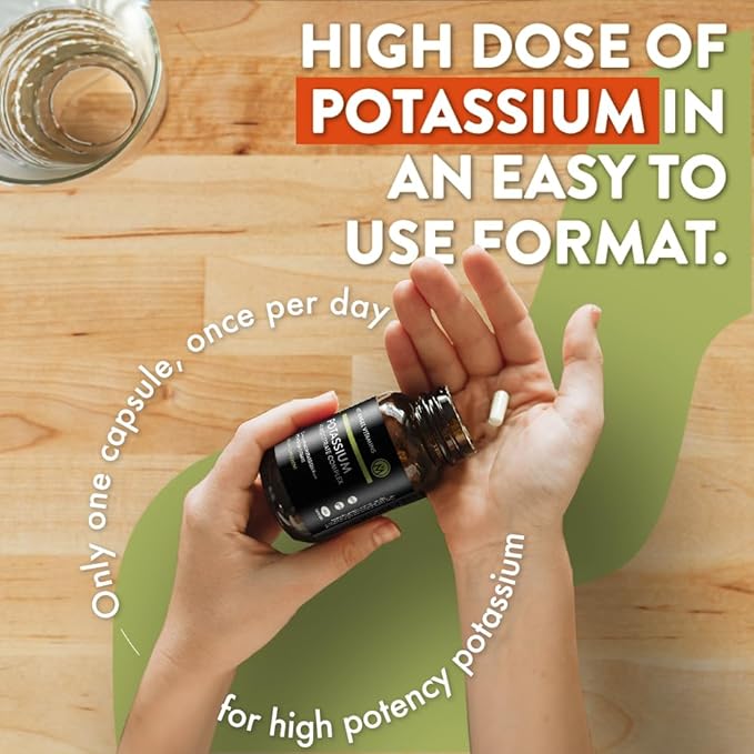 Mt. Angel Vitamins - Potassium Supplement, 99 MG Potassium Citrate Complex, 60 Capsules