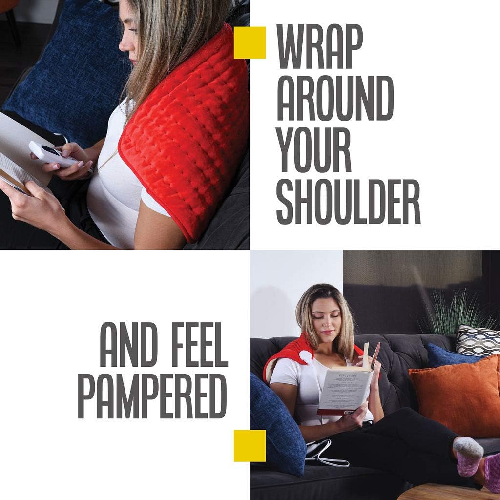 Heating Pad Electric Heating Pad Best Heating Pad for Back Pain and Cramps Relief 2 Hour Auto Off Measures Moist Heating Pad Many Adjustable Setting