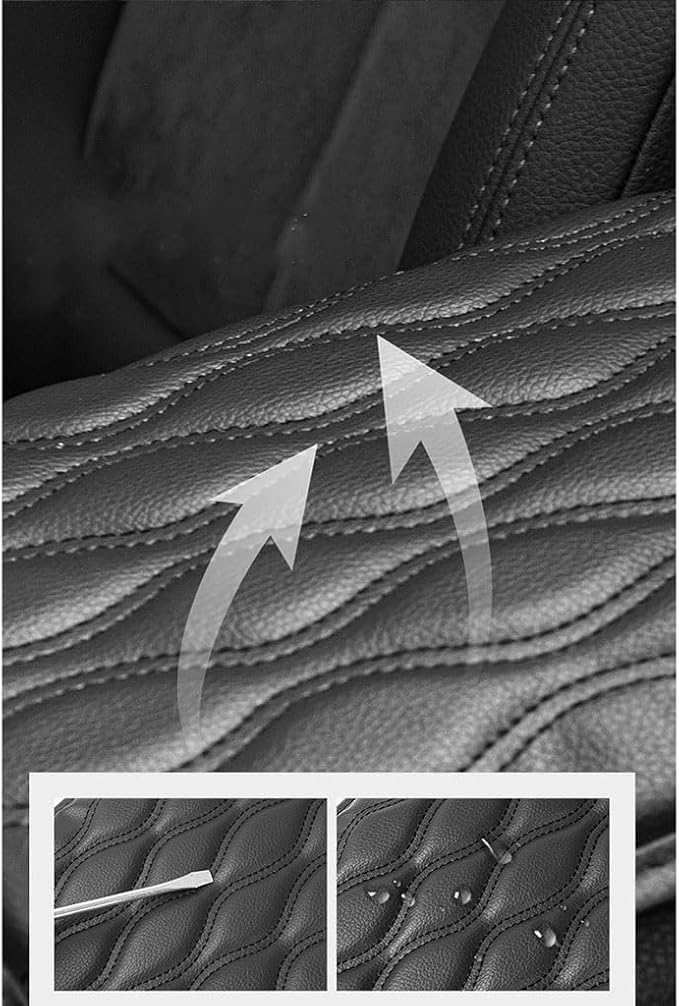Car Armrest Pad for Genesis GV80 GV70 SUV GV60, Waterproof Center Console Cushion Pad Cover Armrest Storage Box Mat Protection Interior Accessories,A-Black