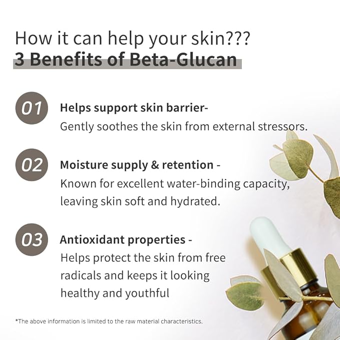 NEEDS NATURE DIY Serum Korean Skincare for Dry, Sensitive Skin (20ml, Beta-Glucan)