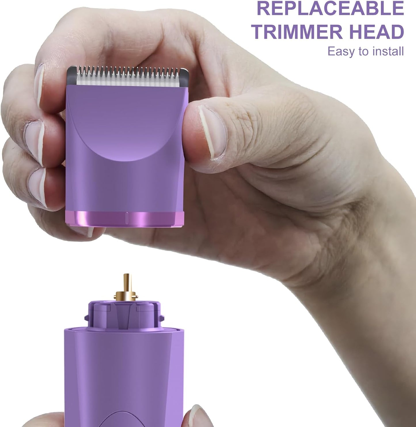 Electric Body Hair Trimmer | Groin & Bikini Trimmer for Men & Women | Waterproof, USB Rechargeable