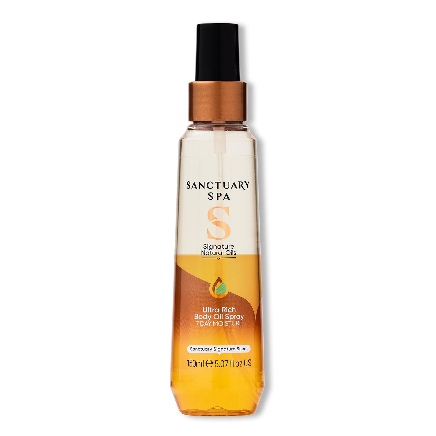 Sanctuary Spa Body Oil Spray, No Mineral Oil, Cruelty Free And Vegan Body Spray Moisturiser, 150 Ml