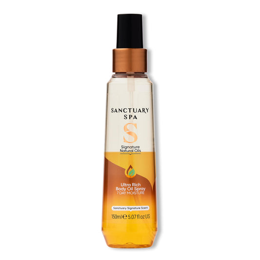 Sanctuary Spa Body Oil Spray, No Mineral Oil, Cruelty Free And Vegan Body Spray Moisturiser, 150 Ml