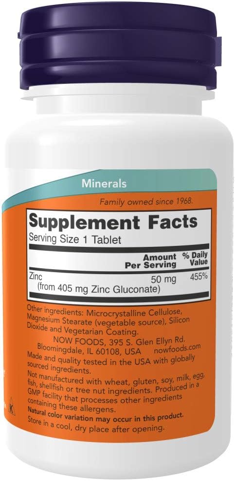 Zinc 50 mg 100 Tablets (Pack of 2)