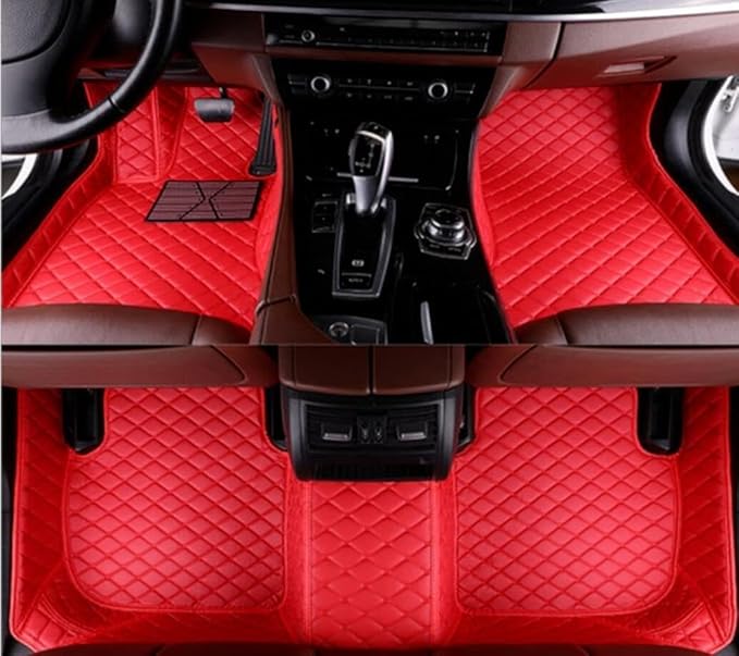 Custome Car Mats Accessories All Weather Floor mats Compatible with Automotive Floor Mats Passenger car mats (Black Beige)