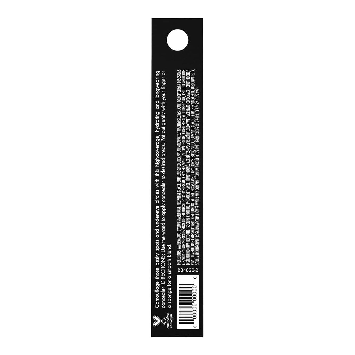 e.l.f. Hydrating Camo Concealer | Full-Coverage, Satin Finish | Vegan, Rich Chocolate