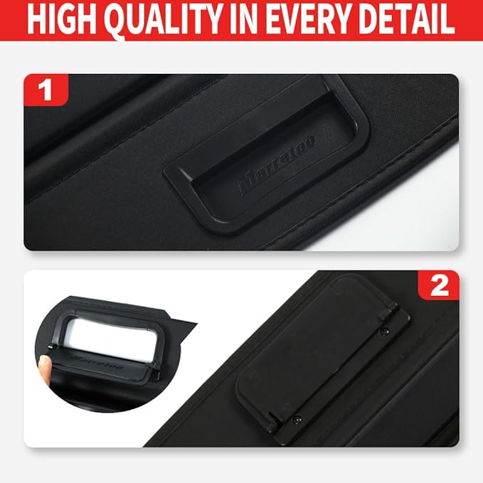 Marretoo for Hyundai Tucson Cargo Cover 2022 2023 2024 2025 Black Retractable Trunk Cover for Hyundai Tucson Accessories
