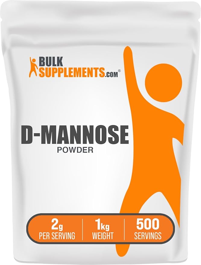 BulkSupplements.com D-Mannose Powder - D-Mannose Supplement, for Urinary Tract Health - Unflavored & Gluten Free, 2g per Serving, 1kg (2.2 lbs) (Pack of 1)