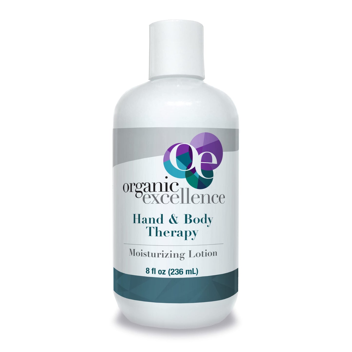 Organic Excellence Hand & Body Therapy Lotion - 8 Oz. Bottle - Rich, Natural Moisturizer For Daily Use Made with Shea Butter