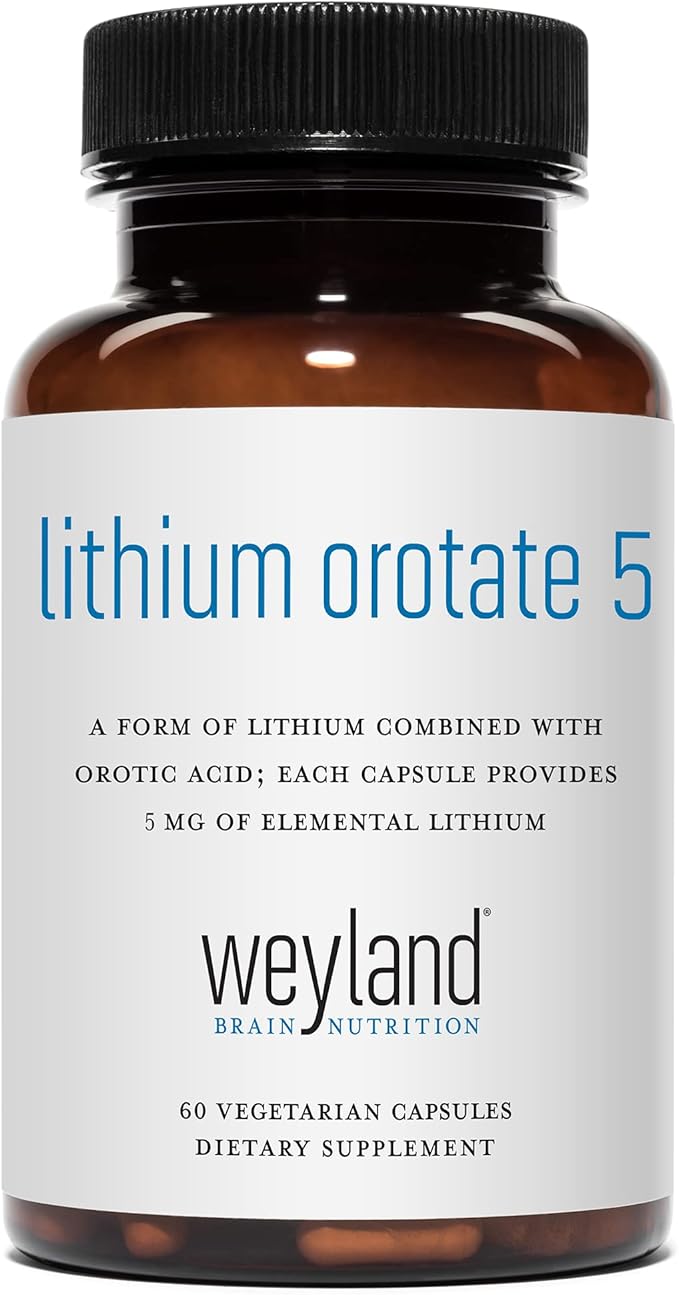 Lithium Orotate - 5mg of Elemental Lithium per Vegetarian Capsule