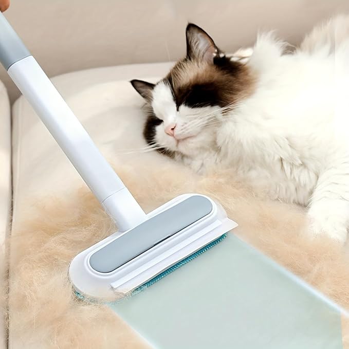 Pet Hair Remover, 4-in-1 Reusable Dog & Cat Hair Removal Tool – Extra Long Handle (23.4"), 2-Pack (Value Pack), Effective Lint Brush for Furniture, Couch, Carpet, Car Seats & Window Screens