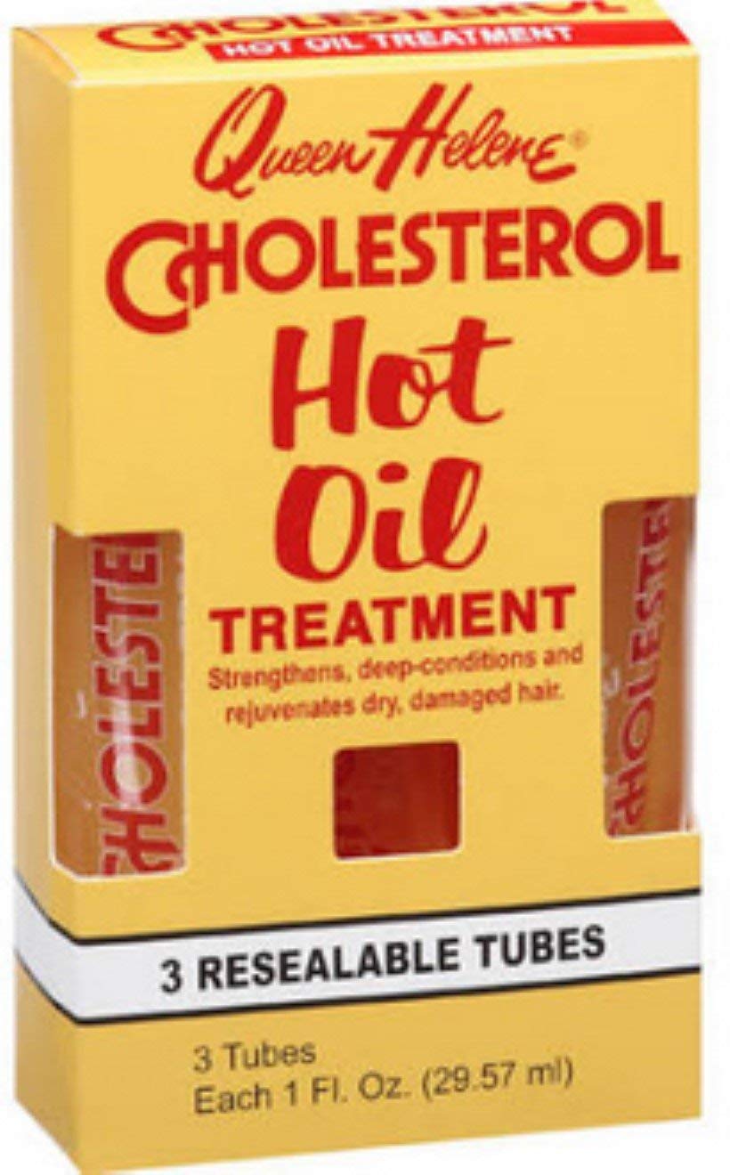 Queen Helene Cholesterol Hot Oil Treatment In Resealable Tubes, 3-1 Fl Oz (29.57 Ml) Tubes