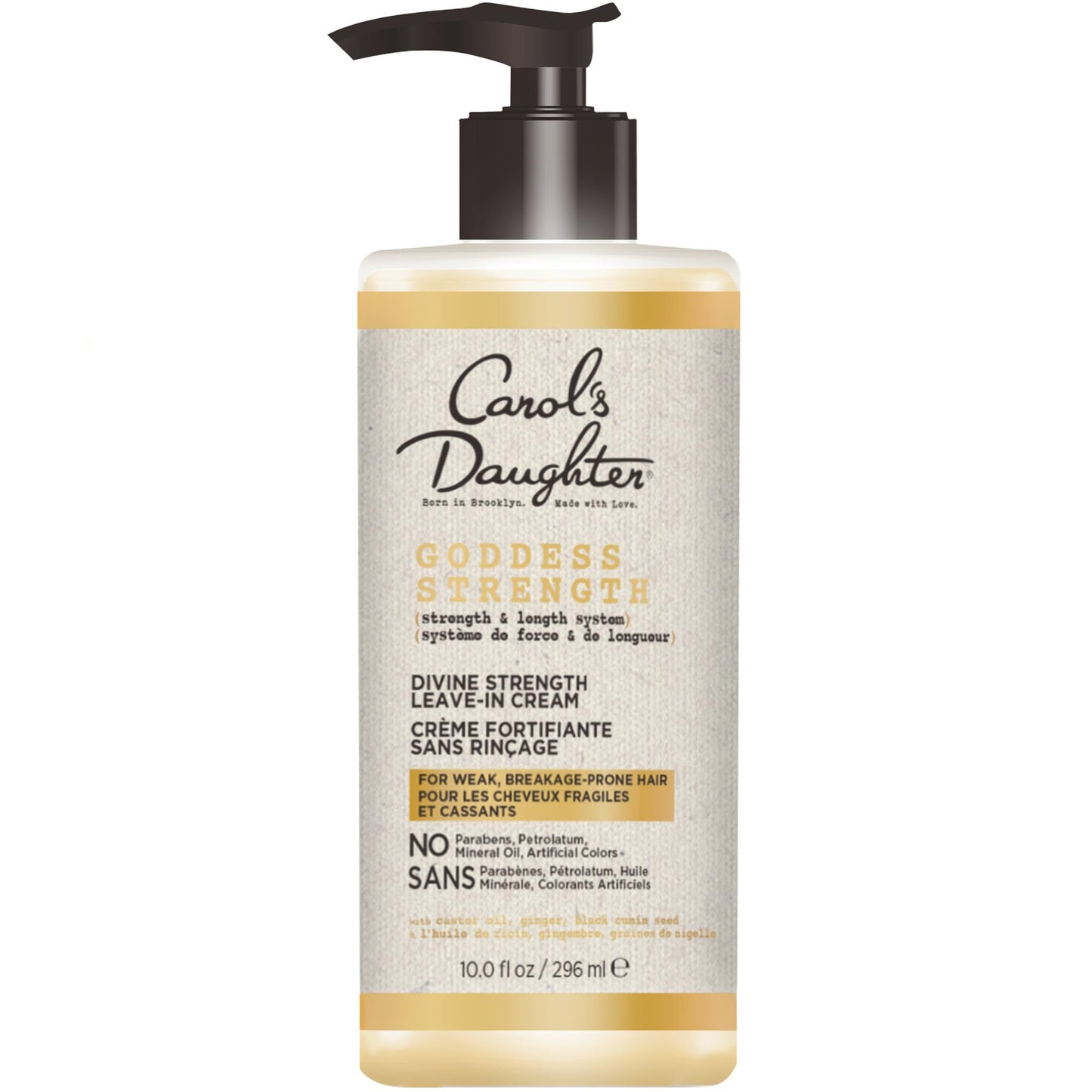 Carol'S Daughter Goddess Strength Leave In Conditioner Cream, 10 Fl Oz - Strengthening And Moisturizing For Wavy, Curly Hair