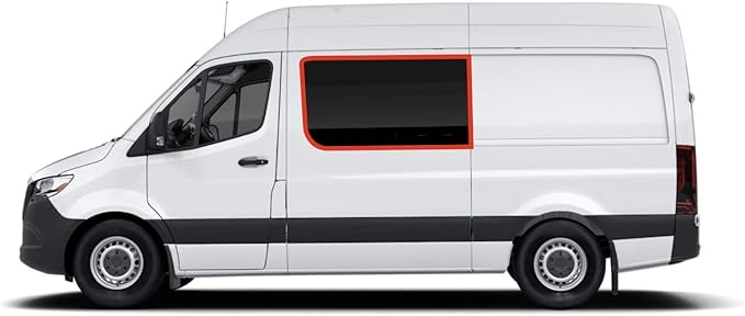 VanEssential Insulated Magnetic Blackout Window Cover Designed for Mercedes-Benz NCV3 & VS30 Crew Window with Storyteller Window Box - Charcoal Gray