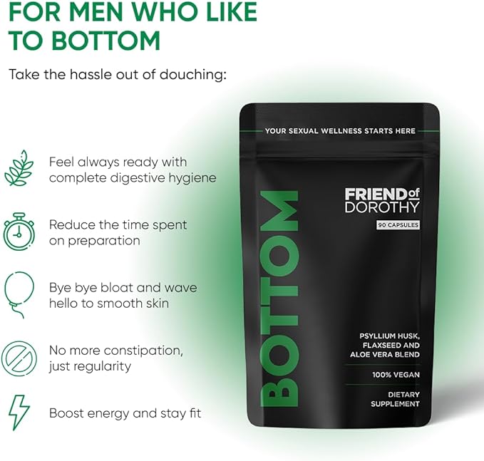Bottom Prep & Recovery Bundle – Fiber Supplement for Digestive Health & Party Recovery Gummies – Detox, Hydration & Energy Support – 90 Vegan Capsules & 60 Gummies