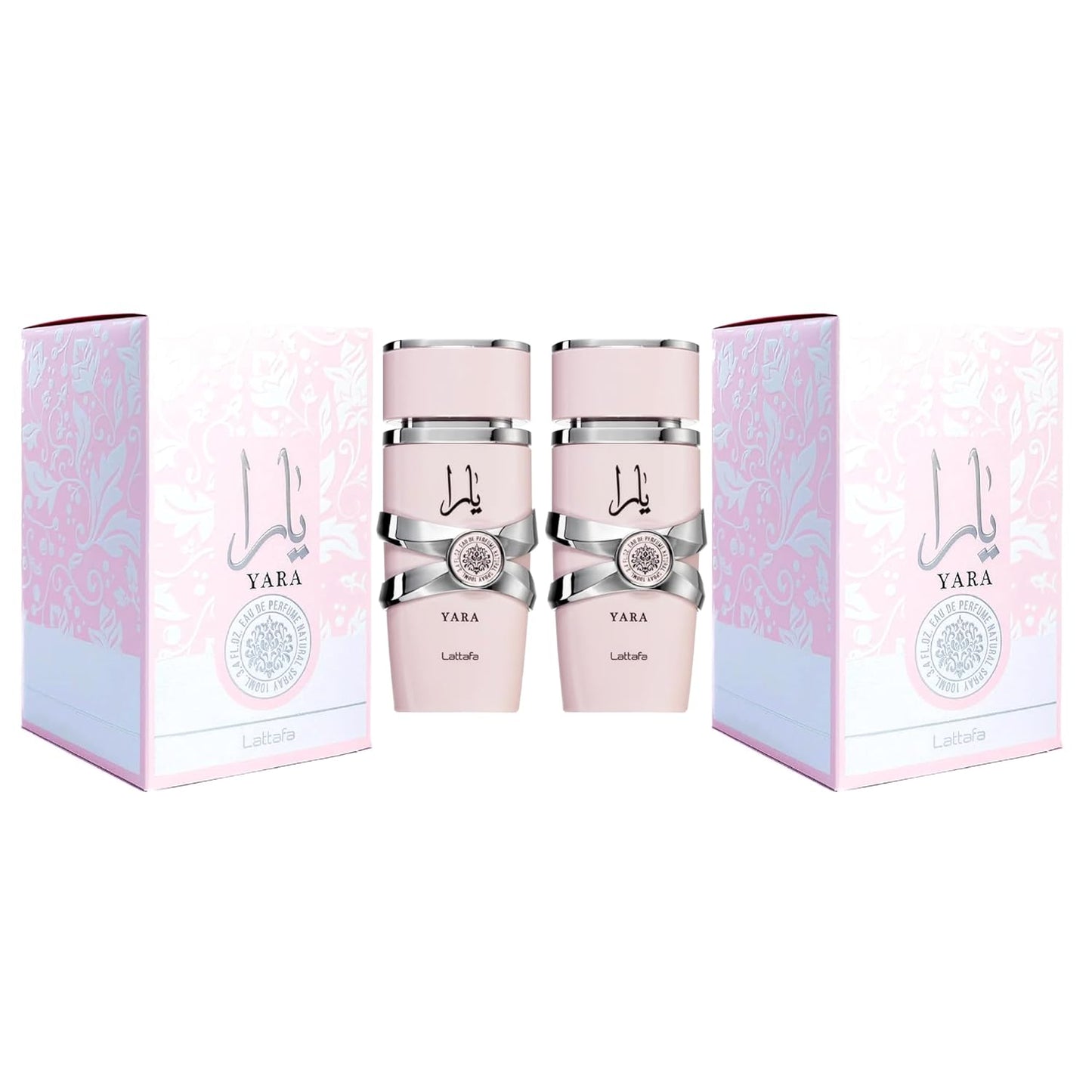 Lattafa Women's Fragrance Bundle | 2 x 3.4 Oz Yara & Yara Candy Eau De Parfum