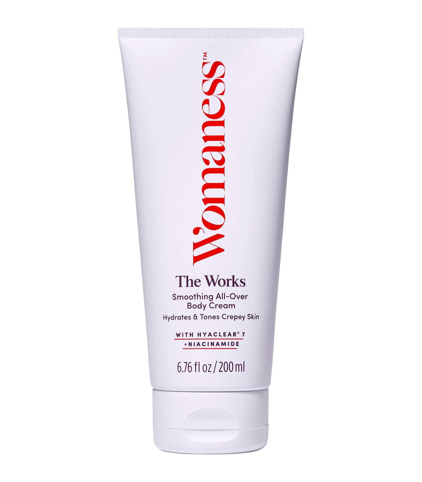 Womaness The Works All-Over Toning Body Cream - Hydrating & Smoothing Anti Aging Body Lotion - Niacinamide And Hyaluronic Acid F